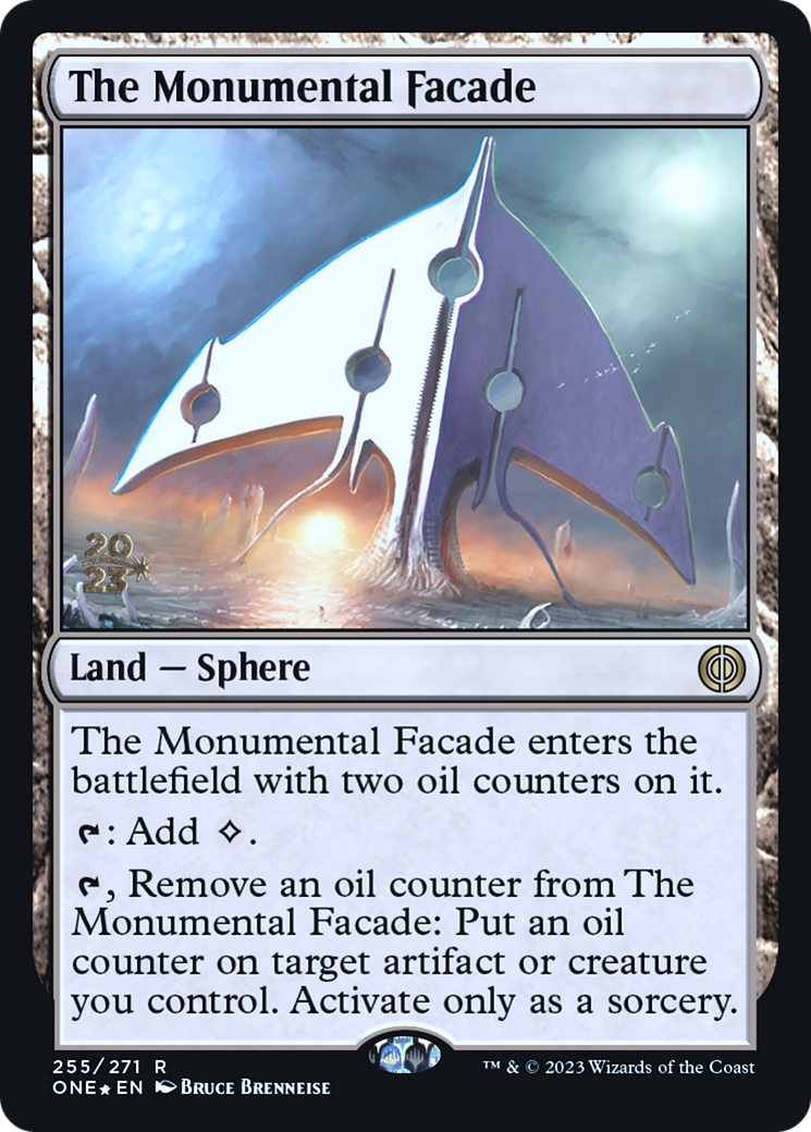 The Monumental Facade [Phyrexia: All Will Be One Prerelease Promos] | Black Swamp Games