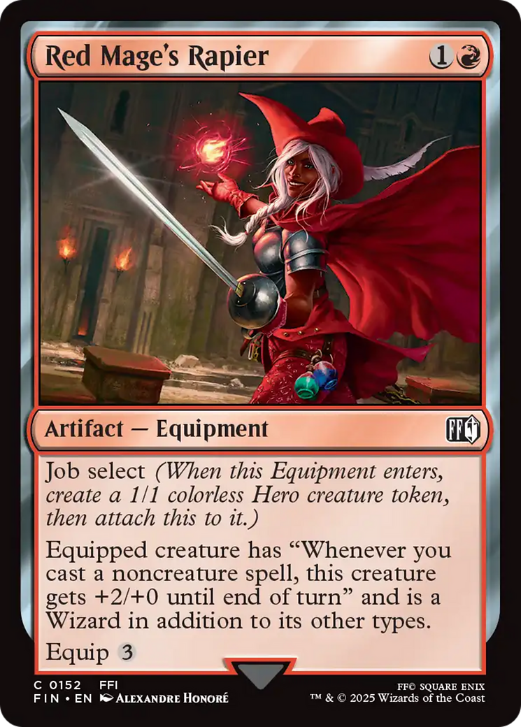 Red Mage's Rapier [FINAL FANTASY] | Black Swamp Games