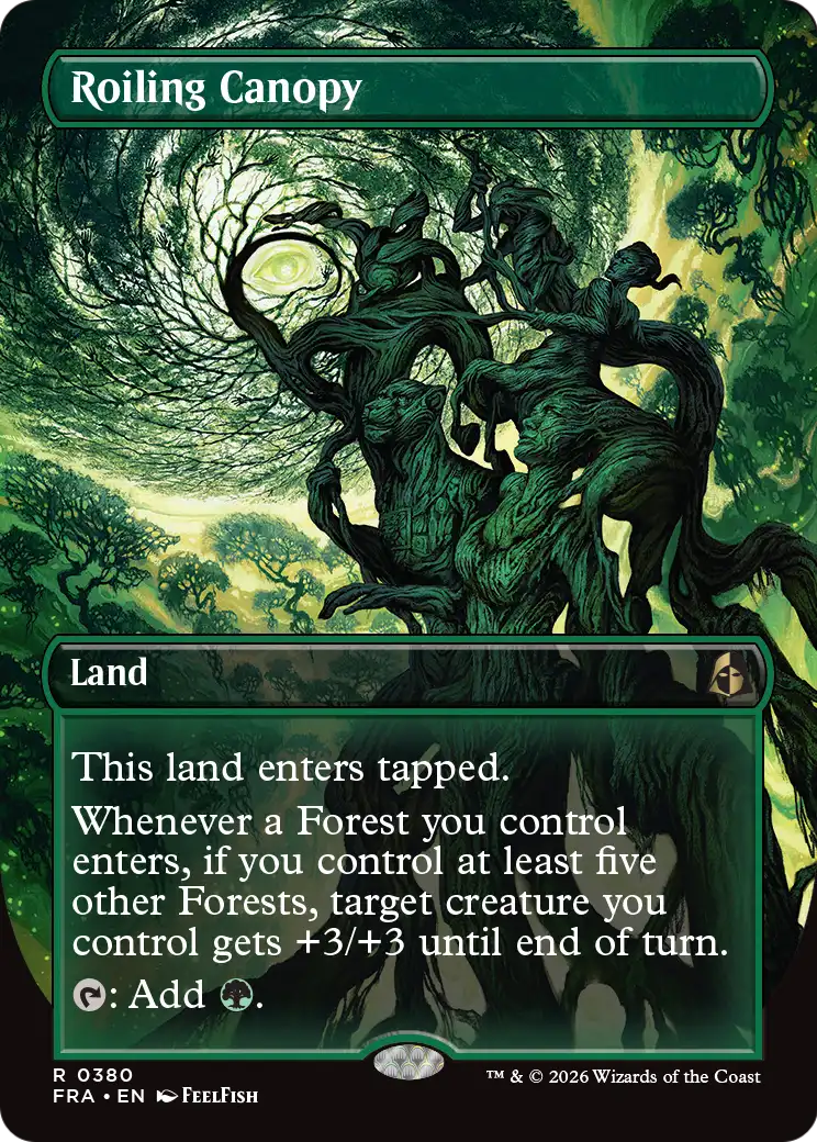 Roiling Canopy (Borderless) [Reality Fracture] | Black Swamp Games