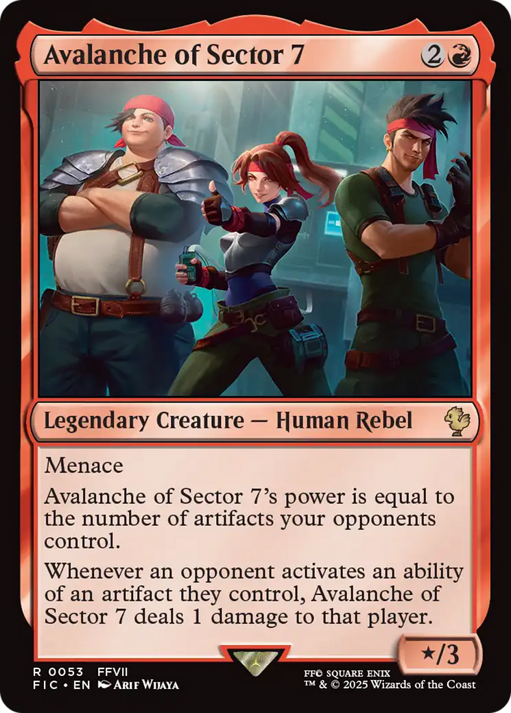 Avalanche of Sector 7 [FINAL FANTASY Commander] | Black Swamp Games