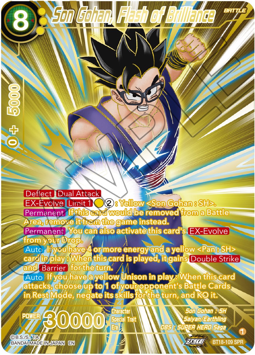 Son Gohan, Flash of Brilliance (SPR) (BT18-113) [Dawn of the Z-Legends] | Black Swamp Games