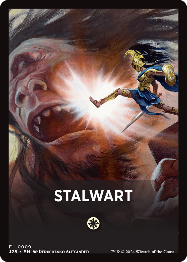 Stalwart Theme Card [Foundations Jumpstart Front Cards] | Black Swamp Games