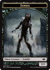 Zombie (007) // Elephant (012) Double-Sided Token [Modern Horizons Tokens] | Black Swamp Games