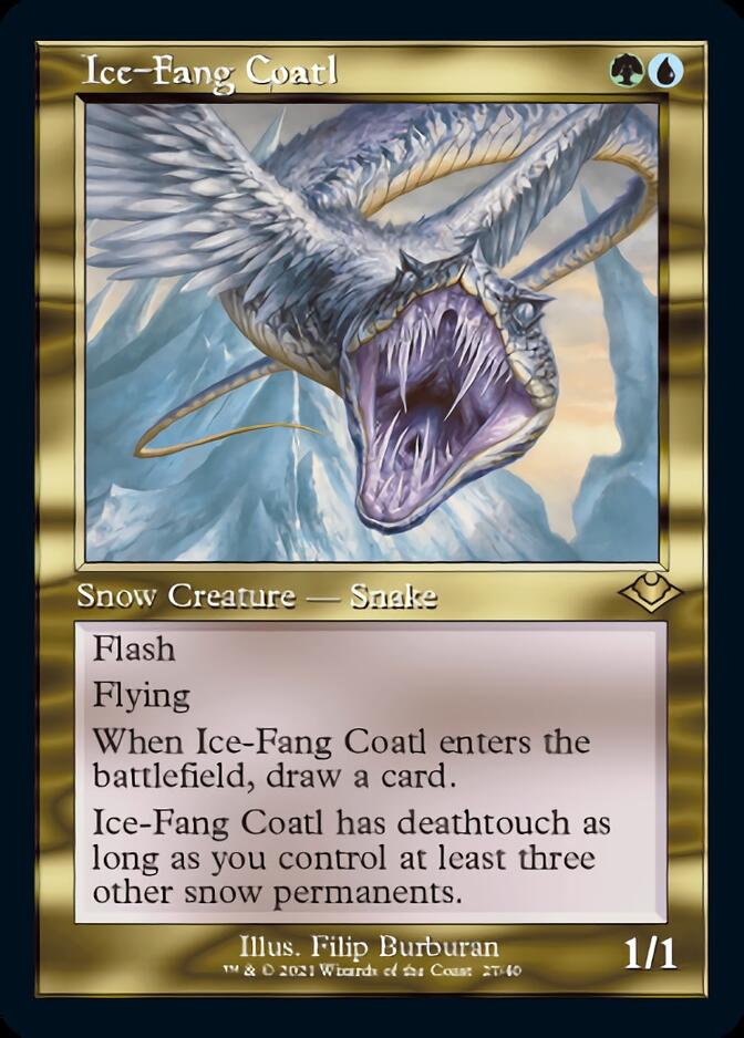 Ice-Fang Coatl (Retro) [Modern Horizons] | Black Swamp Games