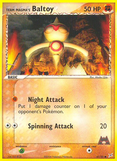 Team Magma's Baltoy (61/95) [EX: Team Magma vs Team Aqua] | Black Swamp Games