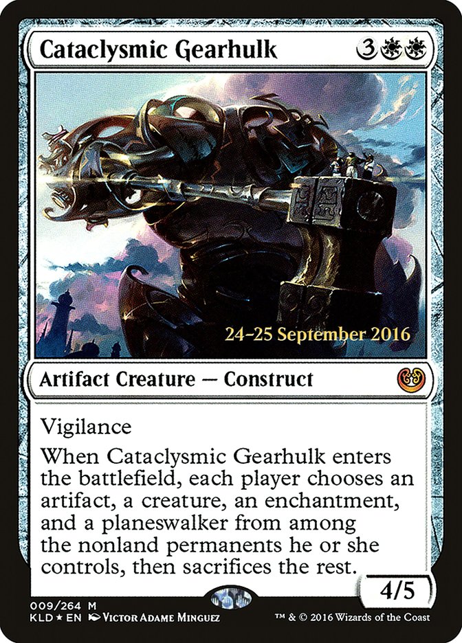 Cataclysmic Gearhulk [Kaladesh Prerelease Promos] | Black Swamp Games