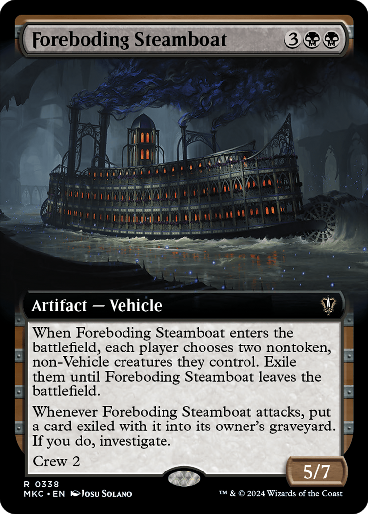 Foreboding Steamboat (Extended Art) [Murders at Karlov Manor Commander] | Black Swamp Games