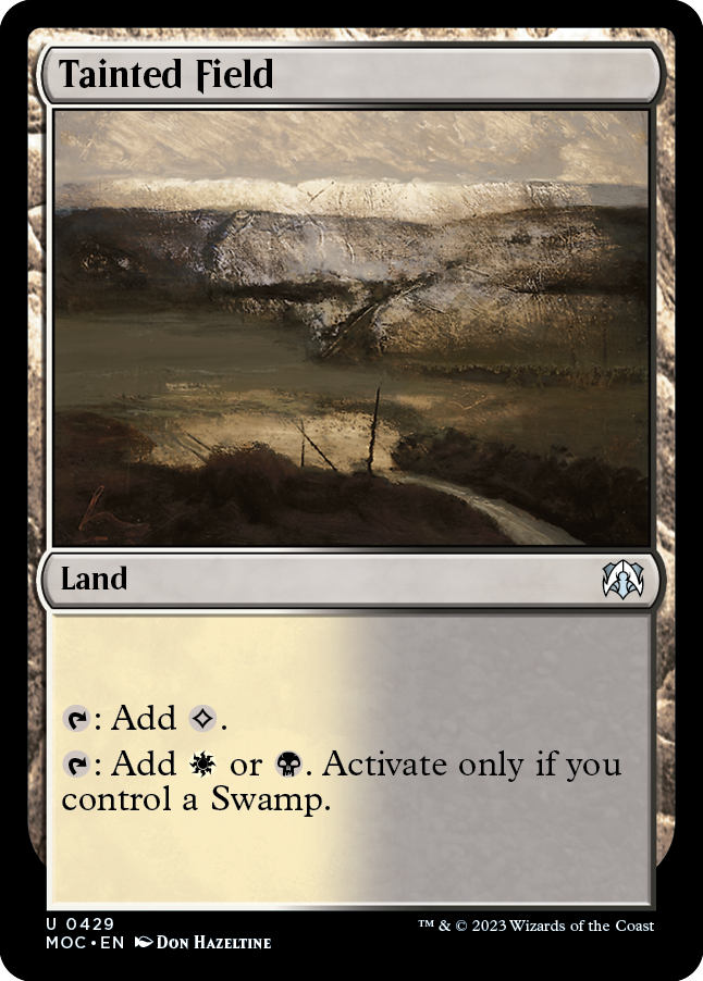 Tainted Field [March of the Machine Commander] | Black Swamp Games