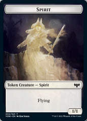 Spirit (002) // Copy Double-Sided Token [Innistrad: Crimson Vow Tokens] | Black Swamp Games
