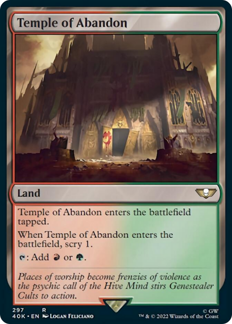 Temple of Abandon (Surge Foil) [Warhammer 40,000] | Black Swamp Games