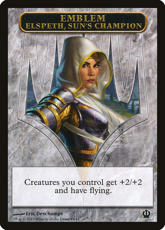 Elspeth, Sun's Champion Emblem [Theros Tokens] | Black Swamp Games