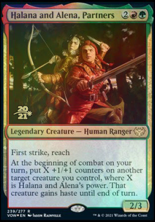 Halana and Alena, Partners [Innistrad: Crimson Vow Prerelease Promos] | Black Swamp Games