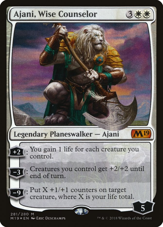 Ajani, Wise Counselor [Core Set 2019] | Black Swamp Games
