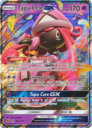 Tapu Lele GX (60a/145) (Alternate card) (Jumbo Card) [Sun & Moon: Guardians Rising] | Black Swamp Games