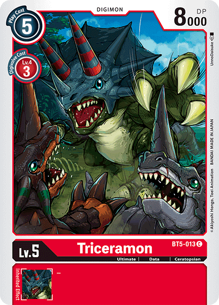 Triceramon [BT5-013] [Battle of Omni] | Black Swamp Games