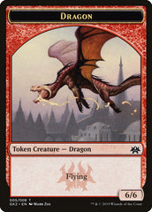 Dragon // Goblin Double-Sided Token [Ravnica Allegiance Guild Kit Tokens] | Black Swamp Games