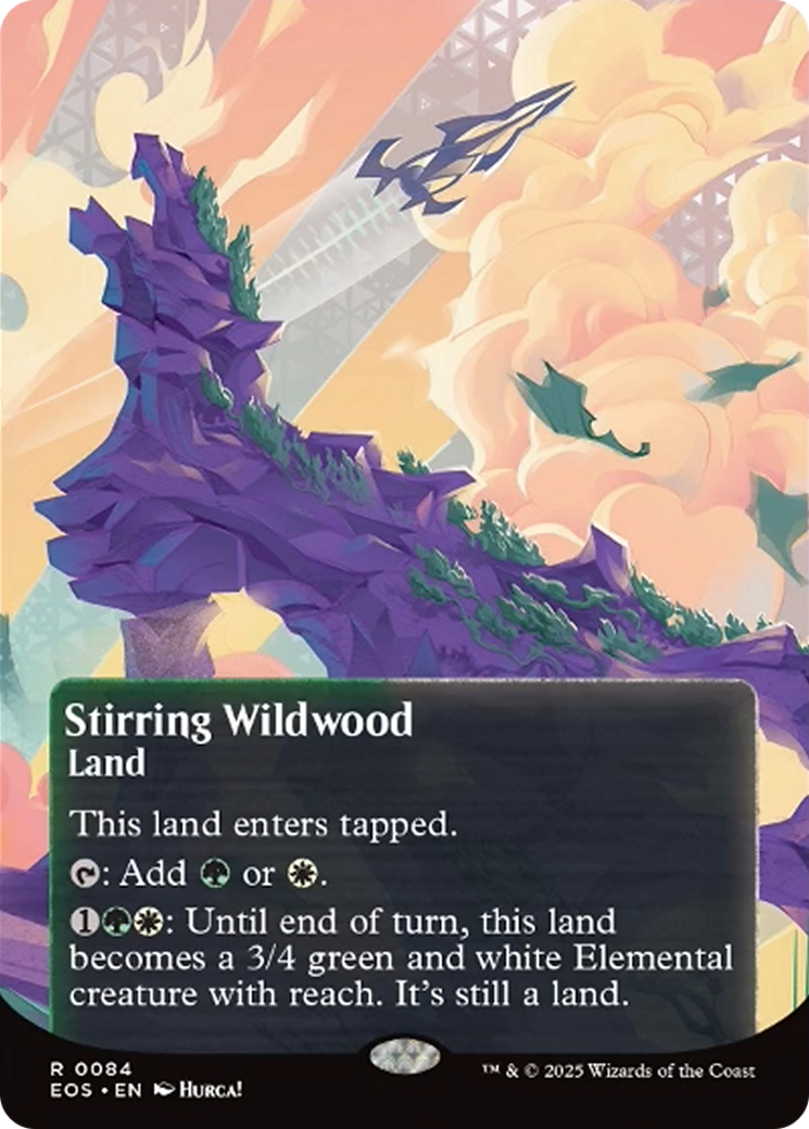 Stirring Wildwood (0084) (Borderless) [Edge of Eternities: Stellar Sights] | Black Swamp Games
