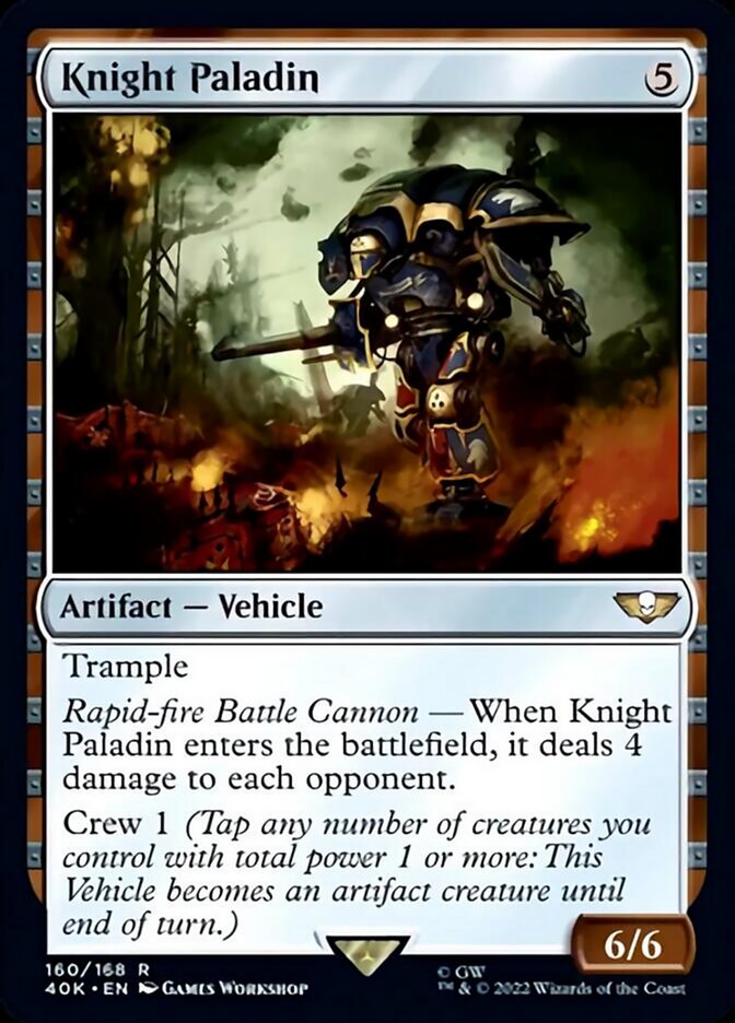 Knight Paladin (Surge Foil) [Warhammer 40,000] | Black Swamp Games