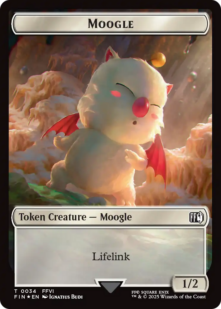 Copy (0025) // Moogle (0034) Double-Sided Token (Surge Foil) [FINAL FANTASY Tokens] | Black Swamp Games