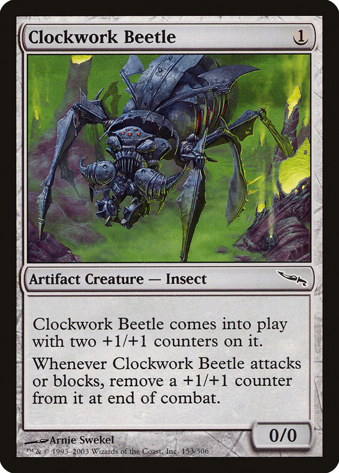 Clockwork Beetle [Mirrodin] | Black Swamp Games