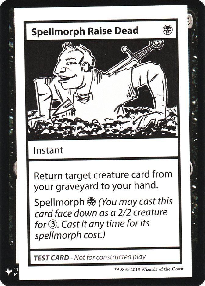 Spellmorph Raise Dead [Mystery Booster Playtest Cards] | Black Swamp Games