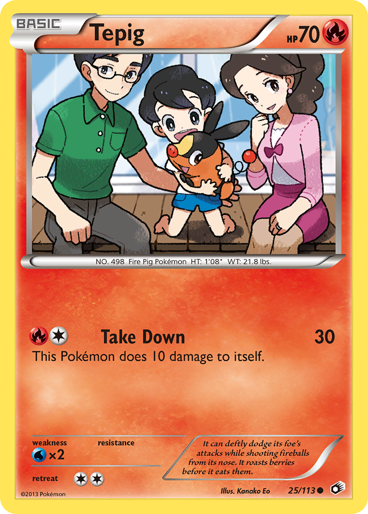 Tepig (25/113) [Black & White: Legendary Treasures] | Black Swamp Games