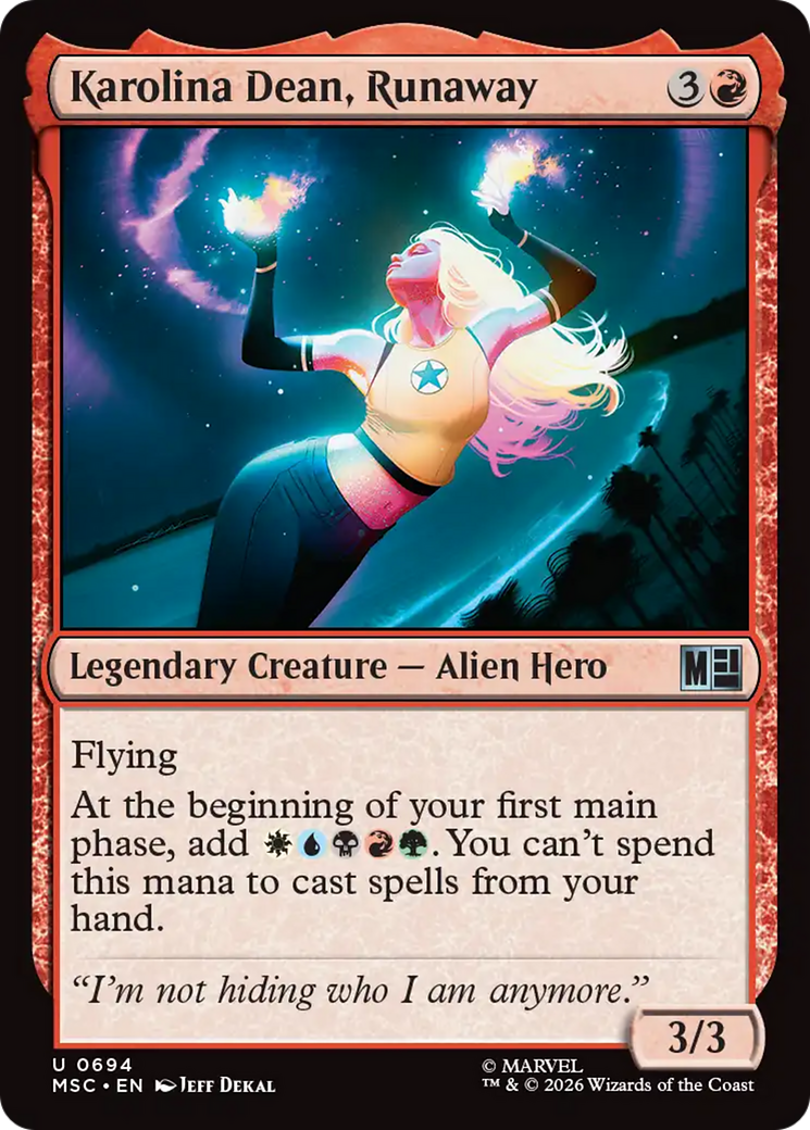 Karolina Dean, Runaway [Marvel Super Heroes Commander] | Black Swamp Games