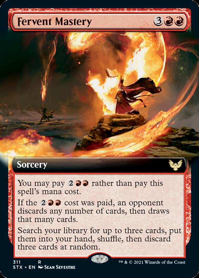 Fervent Mastery (Extended Art) [Strixhaven: School of Mages] | Black Swamp Games