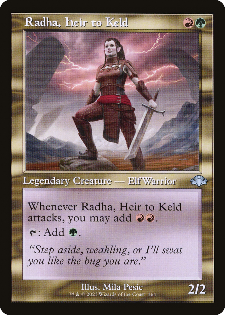 Radha, Heir to Keld (Retro) [Dominaria Remastered] | Black Swamp Games