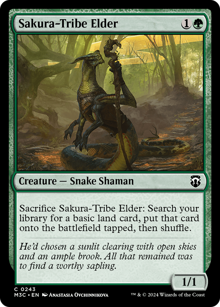 Sakura-Tribe Elder (Ripple Foil) [Modern Horizons 3 Commander] | Black Swamp Games