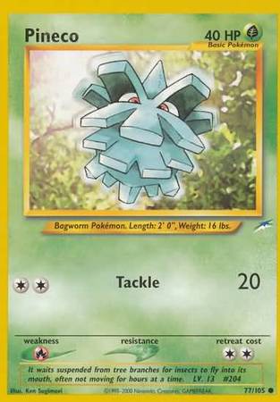 Pineco (77/105) [Neo Destiny Unlimited] | Black Swamp Games