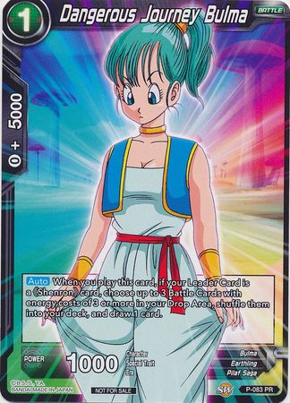 Dangerous Journey Bulma (P-083) [Promotion Cards] | Black Swamp Games