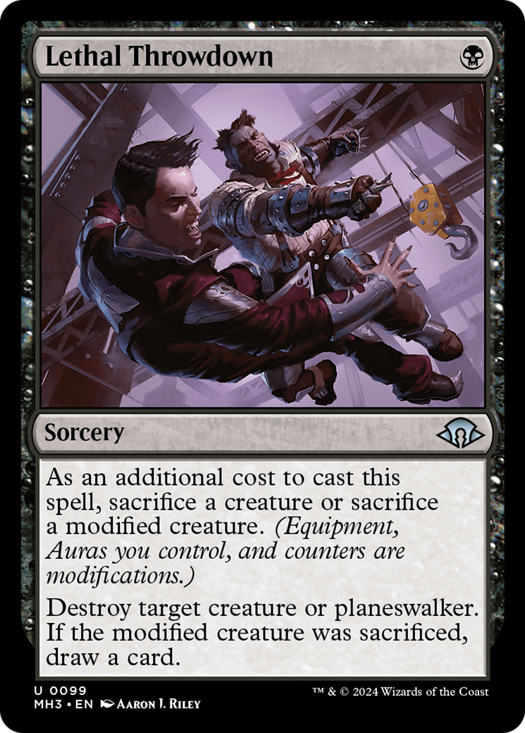 Lethal Throwdown [Modern Horizons 3] | Black Swamp Games