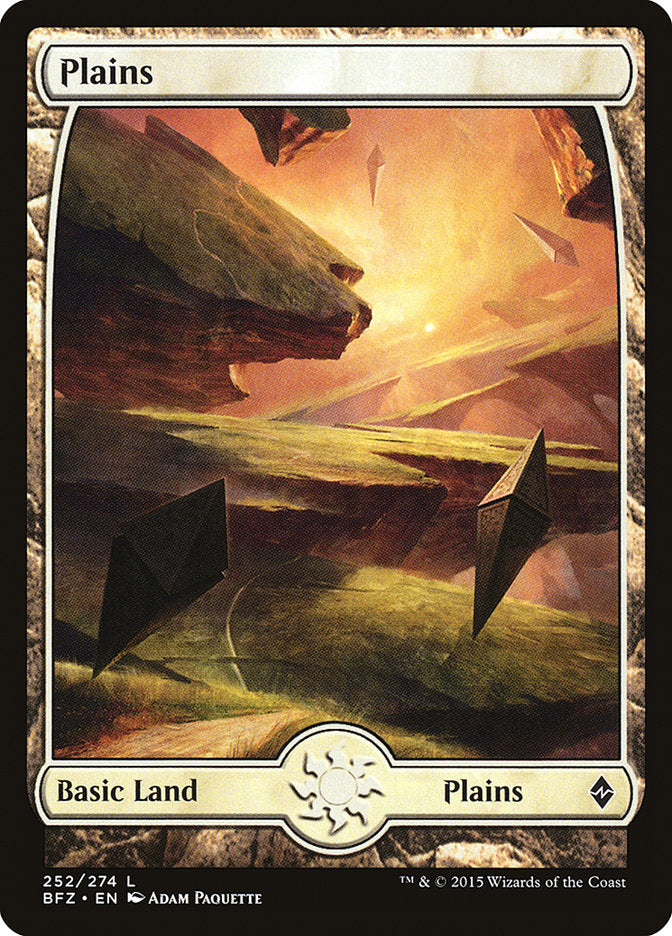 Plains (252) (Full Art) [Battle for Zendikar] | Black Swamp Games