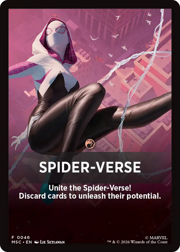 Spider-Verse Theme Card [Marvel Super Heroes Commander] | Black Swamp Games