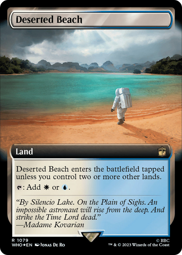 Deserted Beach (Extended Art) (Surge Foil) [Doctor Who] | Black Swamp Games