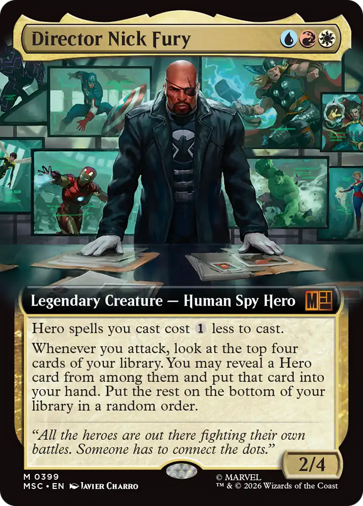 Director Nick Fury (Extended Art) [Marvel Super Heroes Commander] | Black Swamp Games