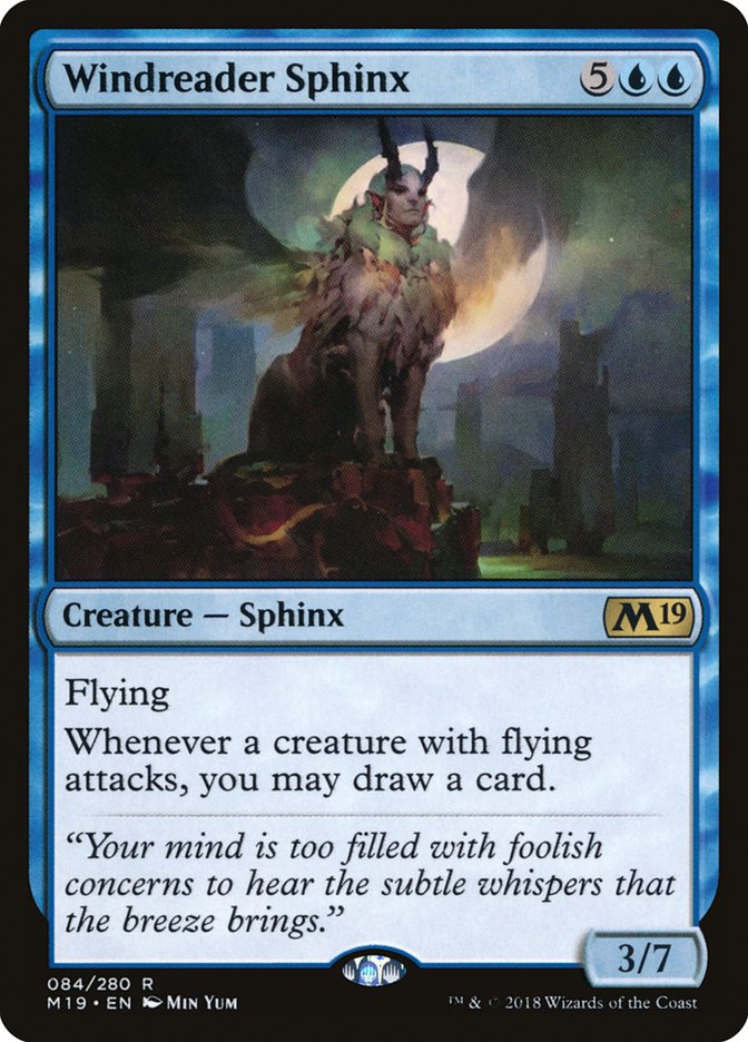Windreader Sphinx [Core Set 2019] | Black Swamp Games