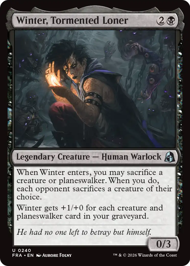Winter, Tormented Loner [Reality Fracture] | Black Swamp Games