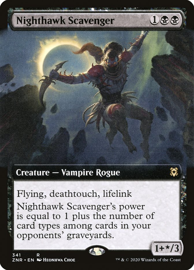 Nighthawk Scavenger (Extended Art) [Zendikar Rising] | Black Swamp Games