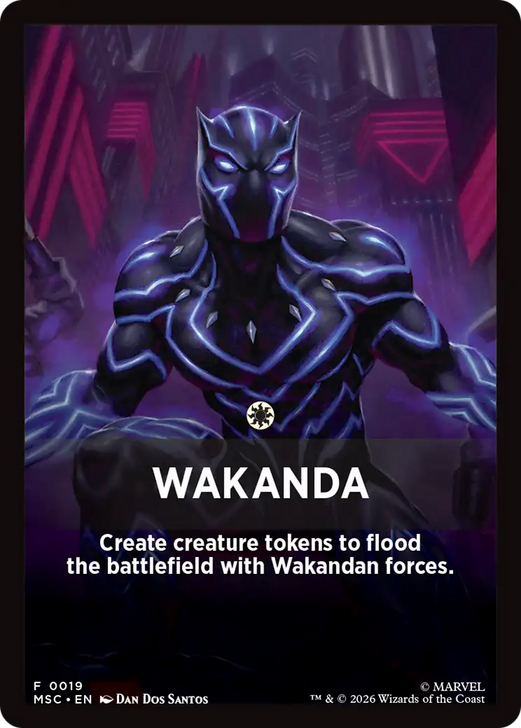 Wakanda Theme Card [Marvel Super Heroes Commander] | Black Swamp Games