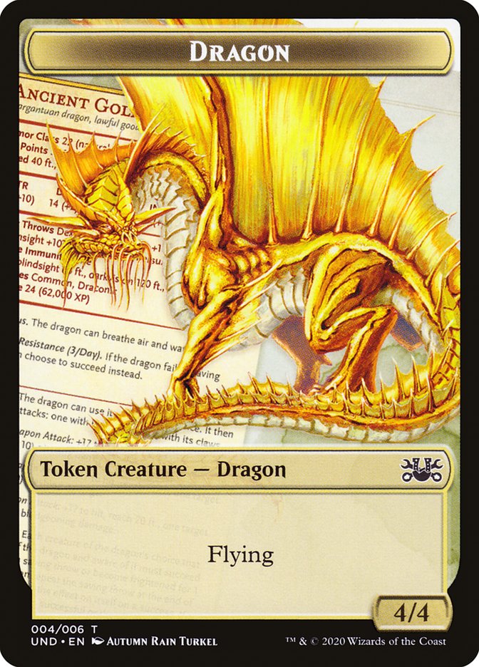 Beeble // Dragon Double-Sided Token [Unsanctioned Tokens] | Black Swamp Games