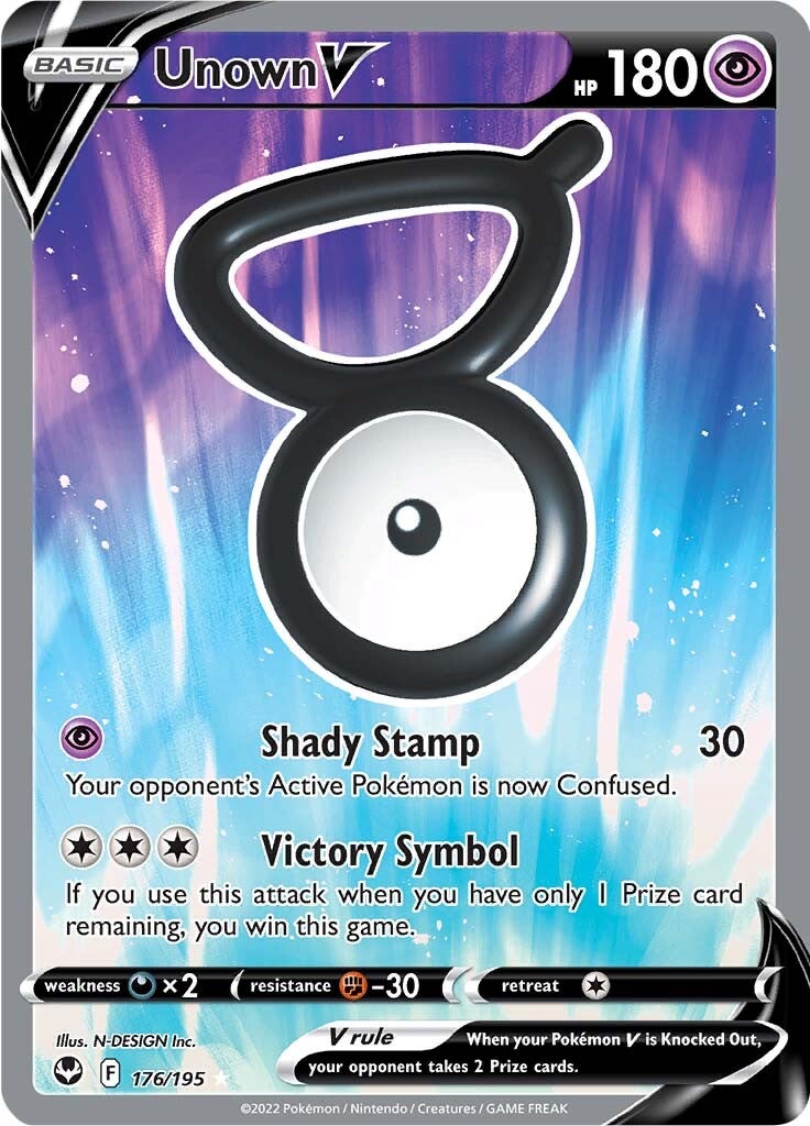 Unown V (176/195) [Sword & Shield: Silver Tempest] | Black Swamp Games