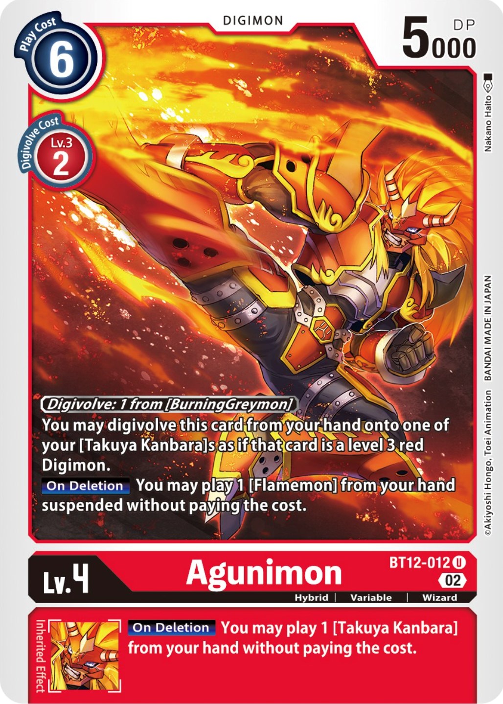 Agunimon [BT12-012] [Across Time] | Black Swamp Games