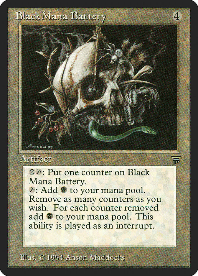 Black Mana Battery [Legends] | Black Swamp Games