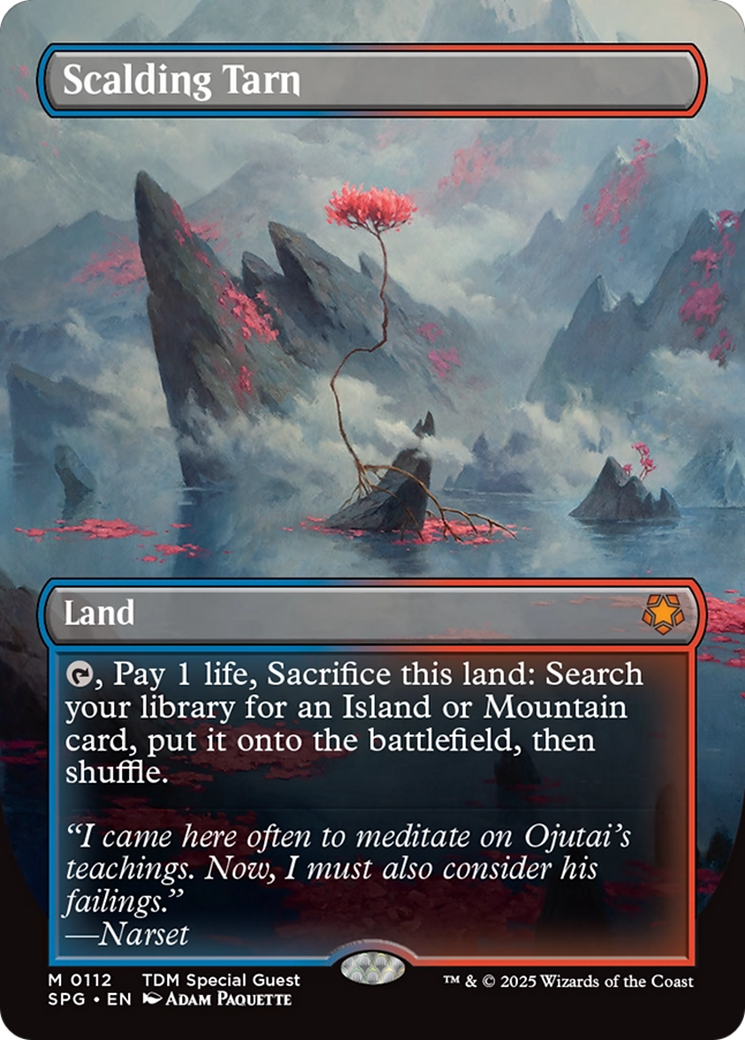 Scalding Tarn (Borderless) [Tarkir: Dragonstorm Special Guests] | Black Swamp Games
