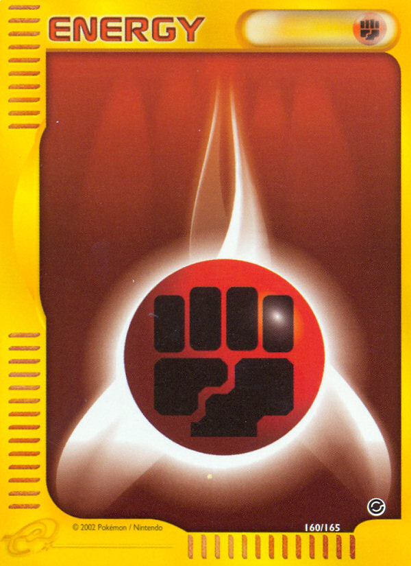 Fighting Energy (160/165) [Expedition: Base Set] | Black Swamp Games