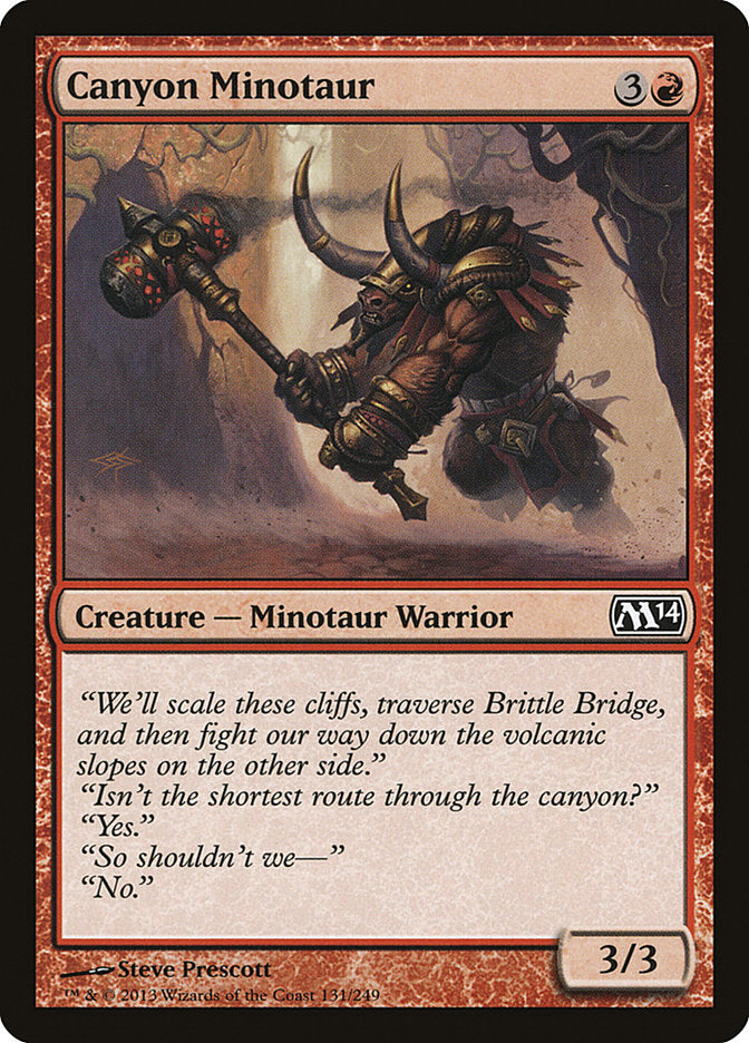 Canyon Minotaur [Magic 2014] | Black Swamp Games
