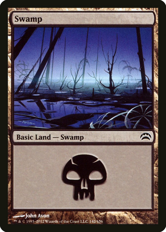 Swamp (142) [Planechase 2012] | Black Swamp Games