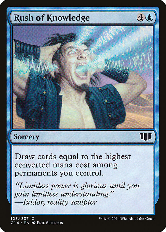Rush of Knowledge [Commander 2014] | Black Swamp Games